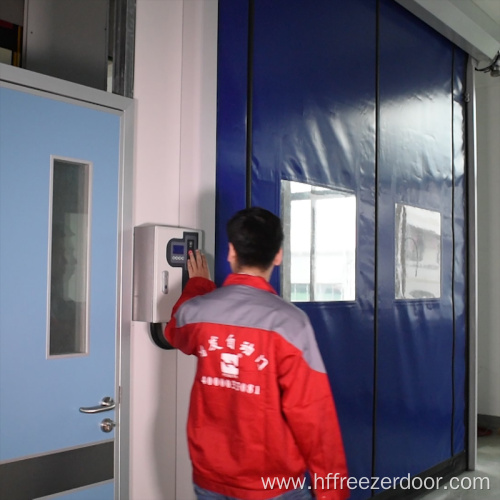 Flexible rapid self-repairing roll-up door